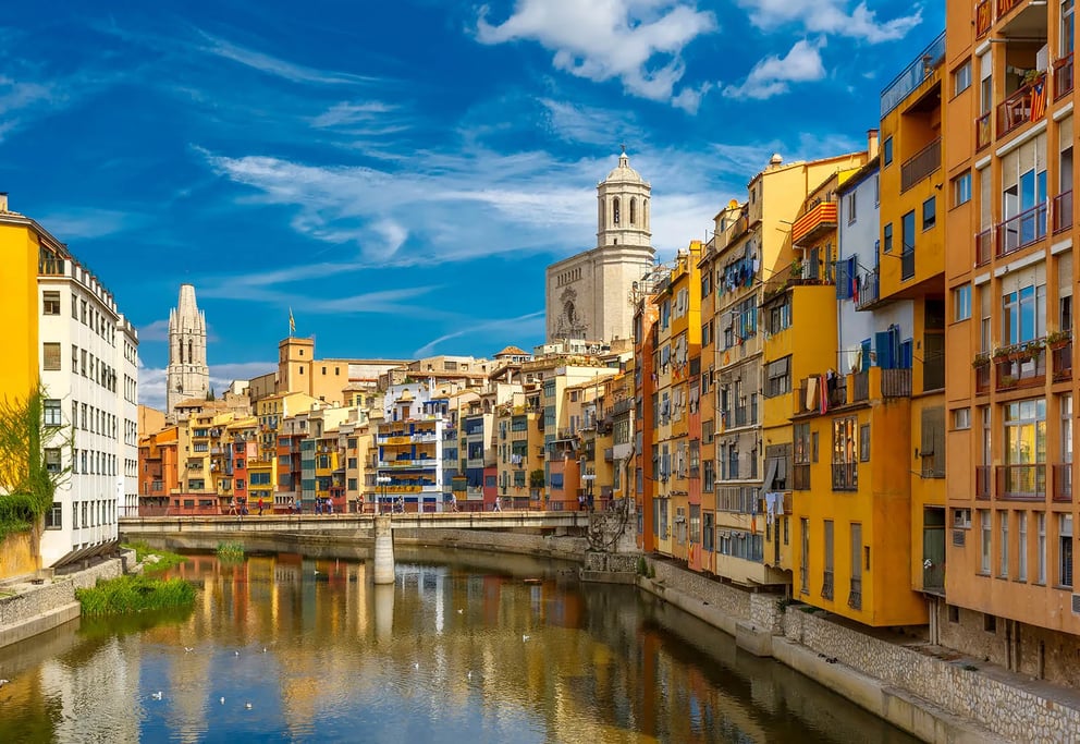 Girona Spain Onar River